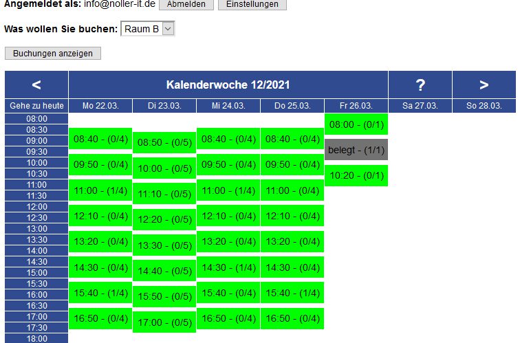 Buchungskalender 2.0